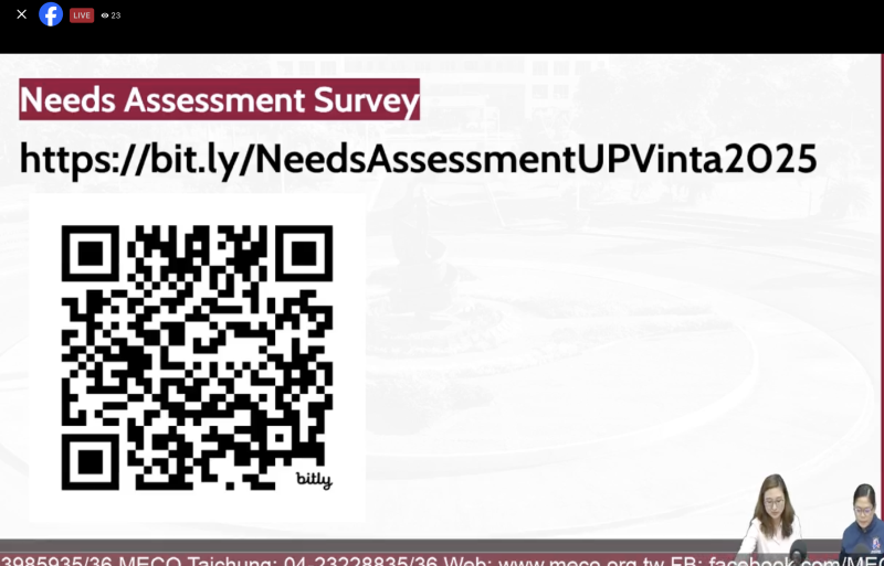 URL of UP VINTA’s Needs Assessment Survey for OFWs